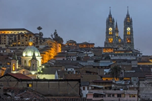 Basillica Prints: Basilica of the National Vow at night