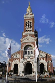 Somme Prints: Basilica of Notre Dame de Brebieres, Albert, Somme, France, Europe