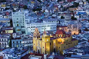 Basilica de Nuestra Senora de Guanajuato and University building, Guanajuato