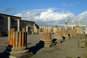 Pompeii Prints: Basilica, Pompeii, UNESCO World Heritage Site, the ancient Roman town near Naples