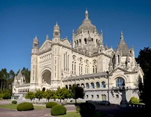 Hedge Prints: Basilica of Sainte-Therese de Lisieux, Lisieux, Calvados, Normandy, France, Europe