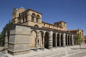 Colonnade Prints: Basilica de San Vicente, Avila, UNESCO World Heritage Site, Castile and Leon, Spain