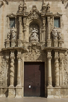 Entrances Prints: Basilica of Santa Maria, Alicante, Spain, Europe