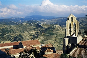 Santa Maria Prints: Basilica Santa Maria from the castle