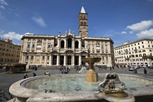 Clock Tower Prints: The basilica of Santa Maria Maggiore (St. Mary Major), Piazza Santa Maria Maggiore