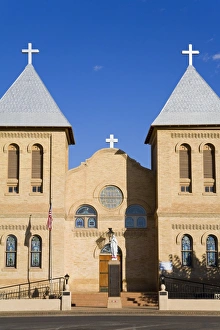 Basilica of St. Albino in Old Mesilla village, Las Cruces, New United States of America