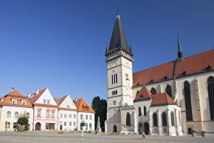 Slovakia Prints: Basilica of St. Egidius in Radnicne Square