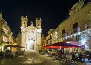 Holiday Makers Gallery: Basilica of St. George, Victoria (Rabat), Gozo Island, Malta, Mediterranean, Europe