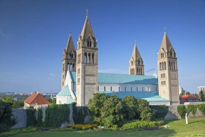 Pecs Prints: Basilica of St. Peter, Pecs, Southern Transdanubia, Hungary, Europe