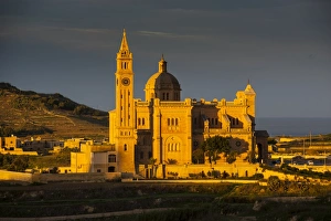 Gozo Prints: Basilica Ta Pinu, Gozo, Malta, Europe