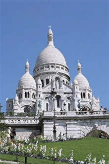 Basilica Prints: Basilique du Sacre Coeur, Montmartre, Paris, France, Europe