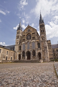 Reims Prints: Basilique Saint Remi in the city of Reims, Champagne Ardenne, France, Europe