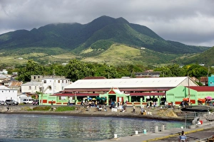 Harbour Wall Prints: Basseterre, St. Kitts, St. Kitts and Nevis, Leeward Islands, West Indies, Caribbean