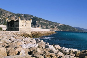 Menton Prints: Bastion, Menton, Alpes-Maritimes, Cote d Azur, Provence, French Riviera