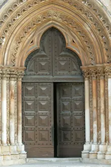Doors Prints: Batalha monastery door, UNESCO World Heritage Site, Batalha, Estremadura, Portugal