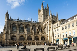 Bath Abbey, Bath, UNESCO World Heritage Site, Avon and Somerset, England, United Kingdom, Europe