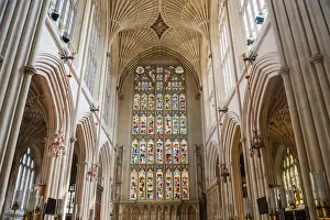 Bath Abbey interior, Bath, UNESCO World Heritage Site, Avon and Somerset, England, United Kingdom, Europe