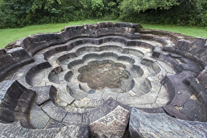 Polonnaruwa Prints: Bathing Pool (Nekum Pokuna), Polonnaruwa, UNESCO World Heritage Site, Sri Lanka, Asia