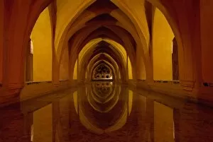Baths of Dona Maria de Padilla, The Alcazar, Seville, Andalucia, Spain, Europe
