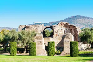 Ancient Rome Prints: Baths of Heliocamino, Hadrian's Villa