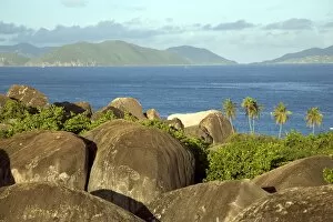 The Baths, large granite boulders, Virgin Gorda, British Virgin Islands