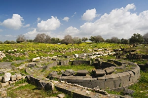 Umm Qais Prints: The Baths, Umm Qais Roman City, Umm Qais, Jordan, Middle East