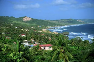Barbados Prints: Bathsheba, Barbados, West Indies, Caribbean, Central America