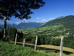 Annecy Prints: Bauges Mountains, near Annecy, Rhone Alpes, France, Europe