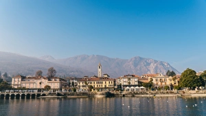 Bavelo, overlooking Lake Maggiore, and the foothills of the Italian Alps, Piedmont