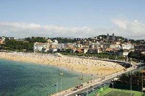 San Sebastian Prints: Bay Beach, San Sebastian
