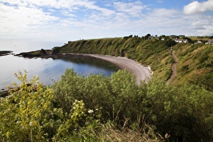 Cliff Top Prints: The Bay from the Clifftop at Catterline, Aberdeenshire, Scotland, United Kingdom, Europe