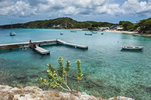Curacao Prints: Bay of Kleine St. Michel in Curacao