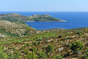 Southeast Europe Prints: Bay of Skrivena Luka (Hidden Harbor), Lastovo island, Croatia, Southeast Europe