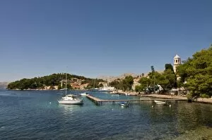 Bay of the town of Cavtat, Croatia, Europe