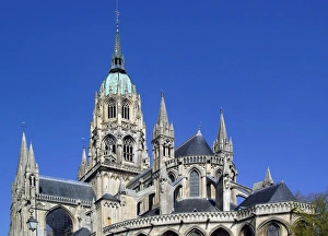 Calvados Prints: Bayeux Cathedral, Bayeux, Calvados, Normandy, France, Europe