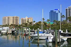 Florida Prints: Bayfront Marina, Sarasota, Florida, United States of America, North America