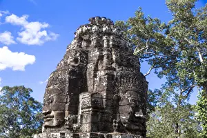 Ancient Culture Prints: Bayon, Angkor Temple complex, UNESCO World Heritage Site, Siem Reap, Cambodia, Indochina
