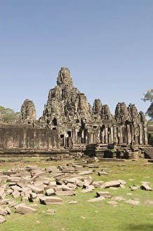 Bayon Prints: Bayon Temple, Buddhist, Angkor Thom, Angkor, UNESCO World Heritage Site