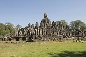 Images Dated 16th January 2008: Bayon Temple, Buddhist, Angkor Thom, Angkor, UNESCO World Heritage Site