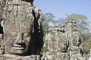 Images Dated 16th January 2008: Bayon Temple, late 12th century, Buddhist, Angkor Thom, Angkor, UNESCO World Heritage Site