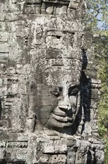 Images Dated 16th January 2008: Bayon Temple, late 12th century, Buddhist, Angkor Thom, Angkor, UNESCO World Heritage Site