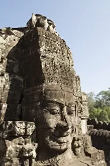 Images Dated 16th January 2008: Bayon Temple, late 12th Century, Buddhist, Angkor Thom, Siem Reap, Cambodia