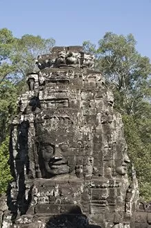 Images Dated 16th January 2008: Bayon Temple, late 12th Century, Buddhist, Angkor Thom, Siem Reap, Cambodia