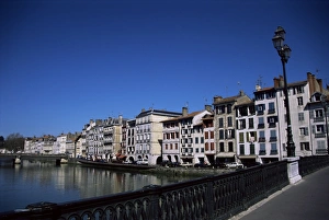 Pays Basque Prints: Bayonne on the River Adour, Pays Basque, Aquitaine, France, Europe
