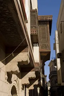 Balconies Prints: Bayt el Suhaymi House, restored 17th century house, Old Cairo, Egypt, North Africa