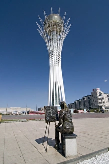 Astana Prints: Bayterek Tower, landmark of Astana, Astana, Kazakhstan, Central Asia, Asia