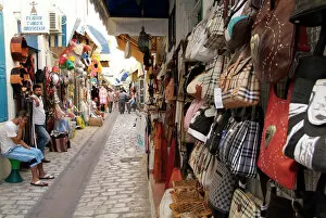 Bazaar in Houmt Souk, Island of Jerba, Tunisia, North Africa, Africa