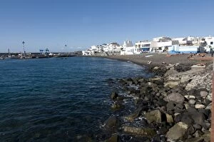 Images Dated 28th December 2008: The beach of Agaete, Gran Canaria, Canary Islands, Spain, Atlantic, Europe