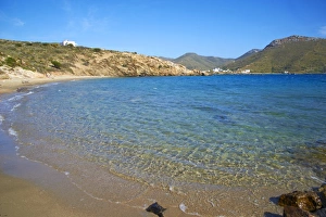 Cylades Prints: Beach, Agios Panteleimon, Amorgos, Cyclades, Aegean, Greek Islands, Greece, Europe