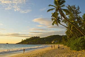 Mahe Prints: Beach Anse Intendance at sunset, Mahe, Seychelles, Indian Ocean, Africa